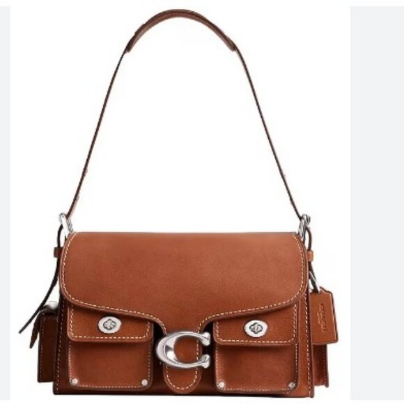 COACH Cargo Turn-lock Soft Tabby shoulder crossbody bag - Burnished amber - Picture 1 of 12